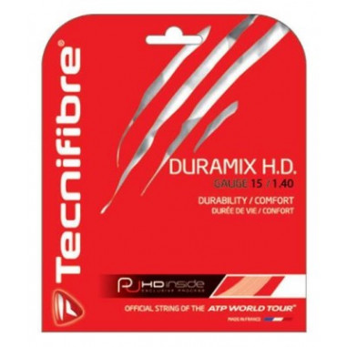 Cordage TECNIFIBRE Duramix HD 1.40mm Rouge (12m)
