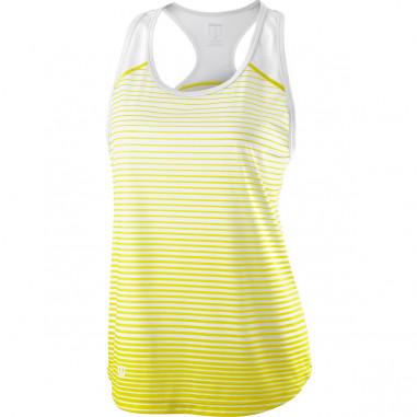 Débardeur WILSON Femme Team Striped Jaune MARNE...