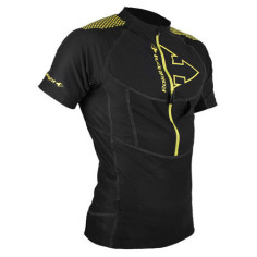 T shirt Running RAIDLIGHT Homme XP Fit 3D Noir/Jaune PE 2017