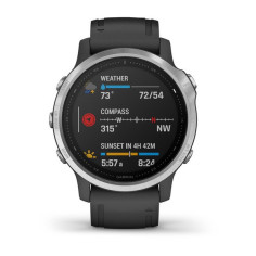 Montre GARMIN Fenix 6 S Silver bracelet Noir 2021 2
