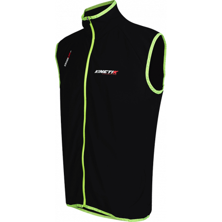 Veste Running KINETIK Homme Krosslink SL Jacket Noir/Jaune PE 2019
