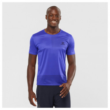 T-Shirt Running SALOMON Homme Sense Tee Bleu  /...