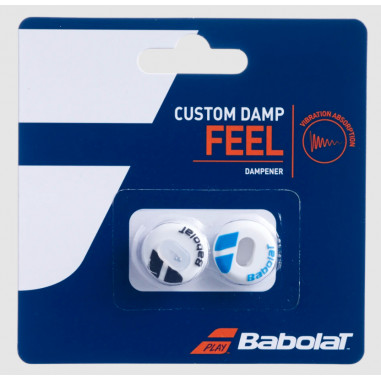 Antivibrateur BABOLAT CUSTOM DAMP x2 Blanc / Bleu 