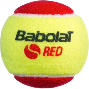 Sachet de 3 balles Mousses Feutrées BABOLAT Red...