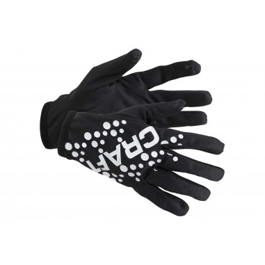 Gants CRAFT Gants de Running Fins Imprimés Noir...