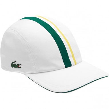 Casquette LACOSTE SPORT Blanc / Vert / Jaune AH...