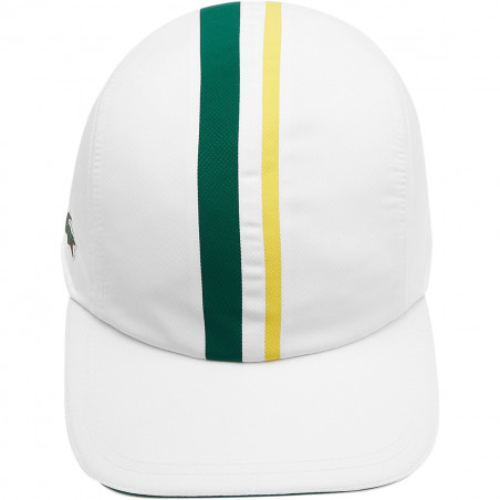Casquette LACOSTE SPORT Blanc / Vert / Jaune AH 2021