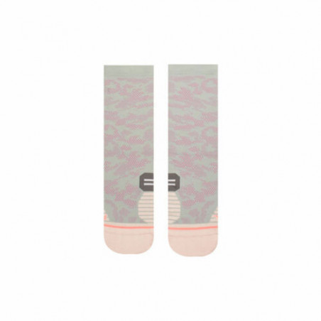 Chaussettes STANCE Femme Run HYSTORY CREW W Gris / Rose PE 2019