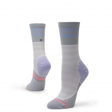 Chaussettes STANCE Femme Run Womens BETA Crew Violet / Gris AH 2019