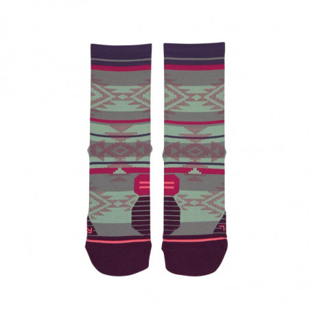 Chaussettes STANCE Femme Run Womens MOTIVATION Crew Violet / Noir AH 2019