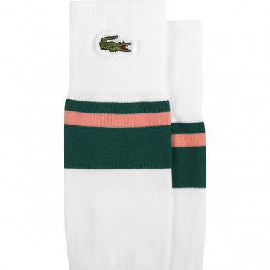 Chaussettes LACOSTE Blanc / Vert / Rose AH 2021