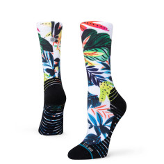 Chaussettes STANCE Femme ISLAND INTERVAL CREW Blanc /...