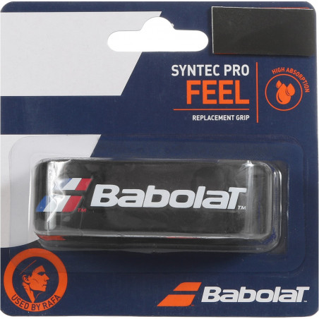 Grip BABOLAT SYNTEC PRO FEEL Noir / Bleu / Blanc / Rouge