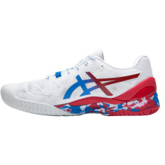 Chaussures ASICS Homme Gel-Resolution 8 Blanc / Bleu /... 2