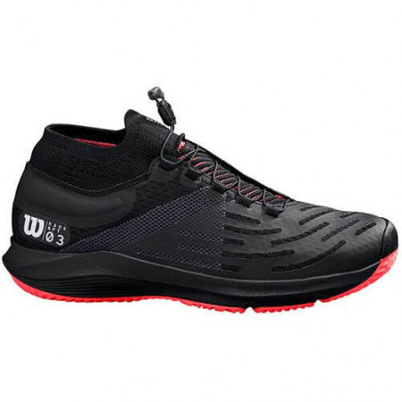 Chaussures WILSON Homme Kaos 3.0 SFT CLAY Noir / Corail PE 2020