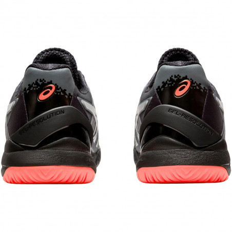 Chaussures ASICS Homme Gel-Resolution 8 L.E. Noir / Rouge Sunrise AH 2020