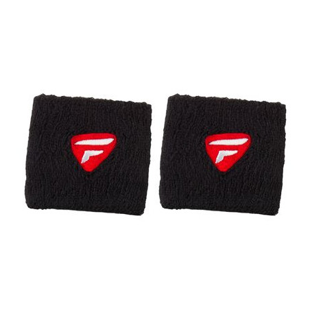Poignet Eponge TECNIFIBRE Wristband x2 Noir / Rouge