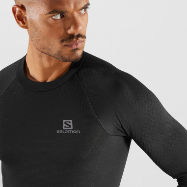 T-Shirt SALOMON EXO MOTION LS TEE Noir AH 2021