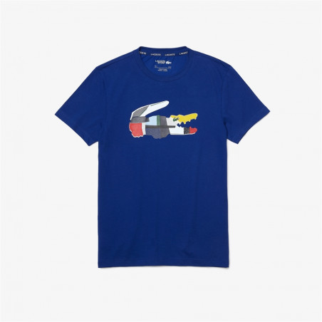 T-Shirt LACOSTE Homme SPORT Cotton Bio Bleu 2022