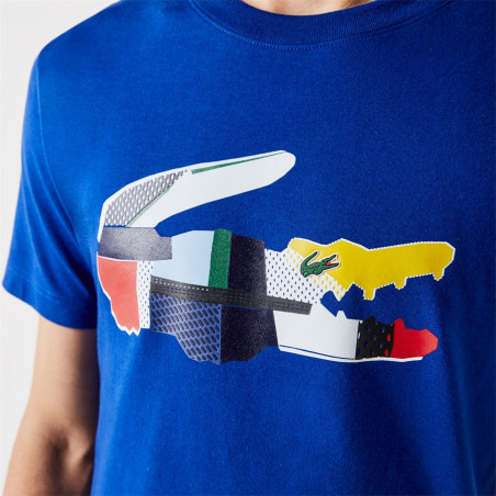 T-Shirt LACOSTE Homme SPORT Cotton Bio Bleu 2022