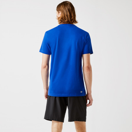 T-Shirt LACOSTE Homme SPORT Cotton Bio Bleu 2022
