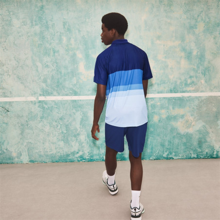 Polo LACOSTE Homme SPORT Regular Blanc / Vert / Jaune AH 2021