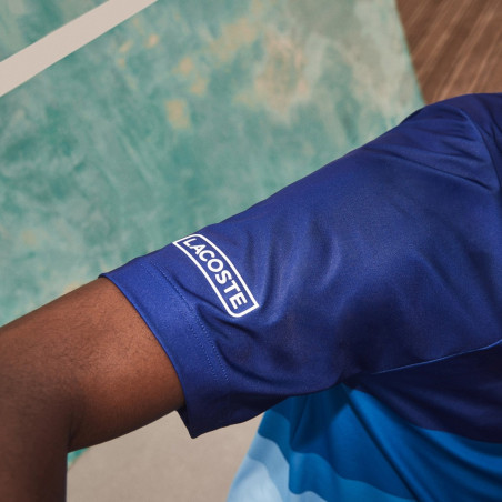 Polo LACOSTE Homme SPORT DJOKOVIC NEW YORK Bleu AH 2021