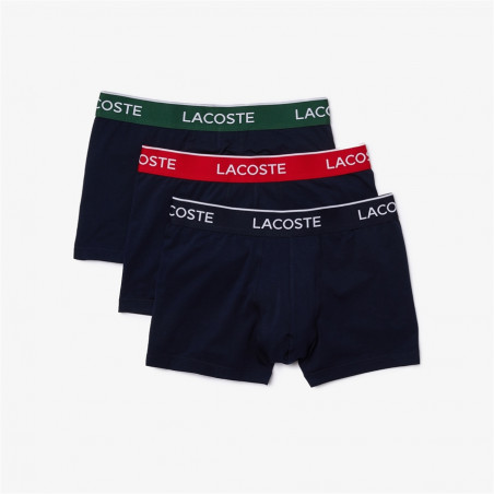 Caleçon LACOSTE Homme CASUAL 3 Pack Bleu / Gris / Rouge  2022