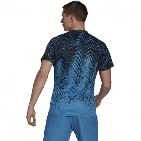 T-Shirt ADIDAS Homme FLIFT TEE PB Bleu / Noir AH 2021