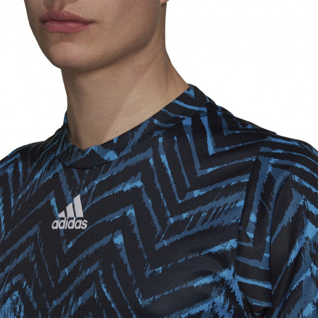T-Shirt ADIDAS Homme FLIFT TEE PB Bleu / Noir AH 2021