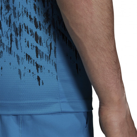 T-Shirt ADIDAS Homme FLIFT TEE PB Bleu / Noir AH 2021