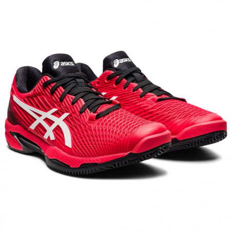 Chaussures ASICS Homme SOLUTION SPEED FF2 Terre Battue Rouge / Noir AH 2021