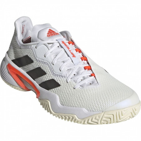 Chaussures ADIDAS Homme BARRICADE Blanc / Ecru / Fushia AH 2021