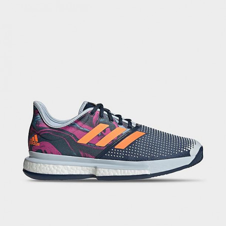 Chaussures ADIDAS Homme SOLECOURT PRIMEBLUE Toutes Surfaces Bleu/Orange PE 2021