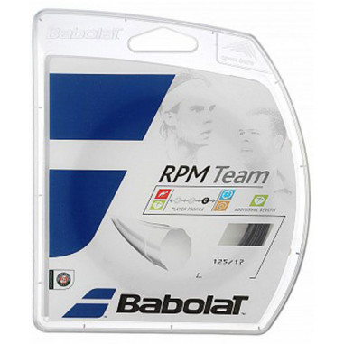 Cordage BABOLAT RPM Team 1.25mm Noir (12m)