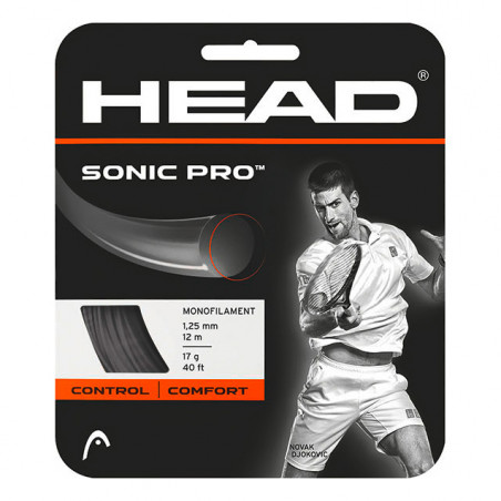 Cordage HEAD Sonic Pro 1.25mm 17 Noir (12 m)