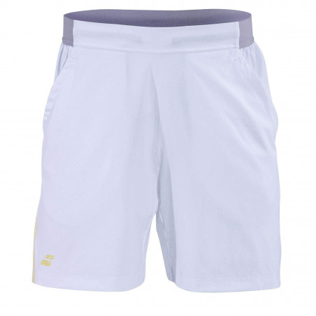 Short BABOLAT Garçon Performance Short Boy Blanc / Jaune PE 2019