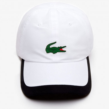 Casquette LACOSTE SPORT Blanc / Noir / Vert PE...