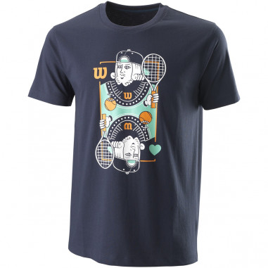 T-Shirt WILSON Homme M KING TECH Tee Turquoise...