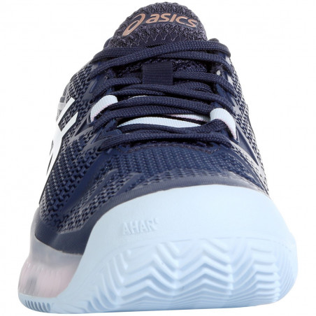 Chaussures ASICS Femme Gel-Resolution 8 Terre Battue Marine / Rose PE 2020