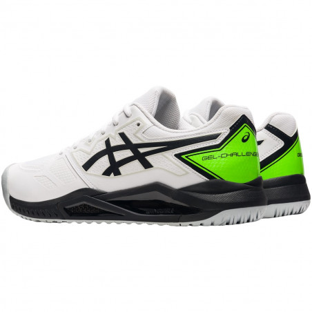Chaussures ASICS Homme GEL CHALLENGER 13 Blanc / Noir / Vert  AH 2021
