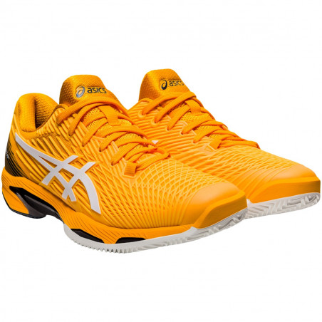 Chaussures ASICS Homme SOLUTION SPEED FF Terre Battue Orange / Bleu PE 2021