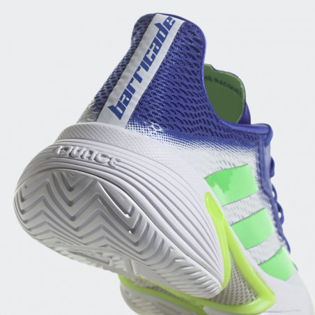 Chaussures ADIDAS Homme BARRICADE Blanc / Vert / Bleu AH 2021