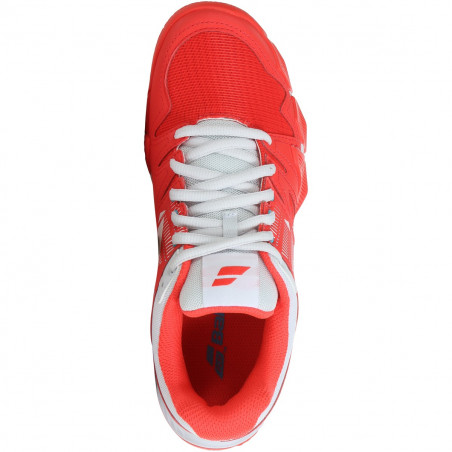 Chaussures Padel BABOLAT Femme Pulsa Hibiscus / Blanc PE 2020