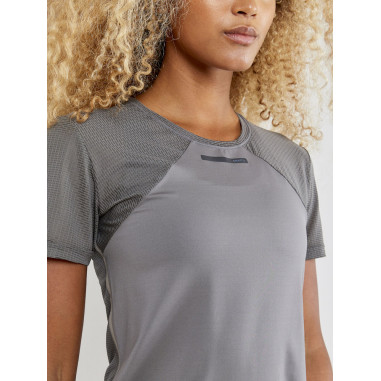 T-Shirt Running CRAFT Femme Vent Mesh SS Gris...