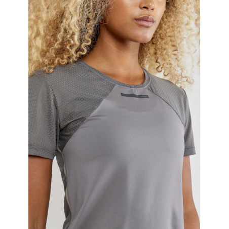 T-Shirt Running CRAFT Femme Vent Mesh SS Gris PE 2020