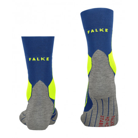 Chaussettes FALKE HOMME STABILIZING Bleu / Gris / Jaune PE 2022