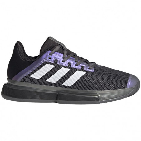 Chaussures ADIDAS Homme SoleMatch Bounce Terre Battue Noir / Violet PE 2021