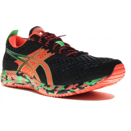 Chaussures Running ASICS Homme NOOSA TRI 12 Noir / Rouge / Vert PE 2020