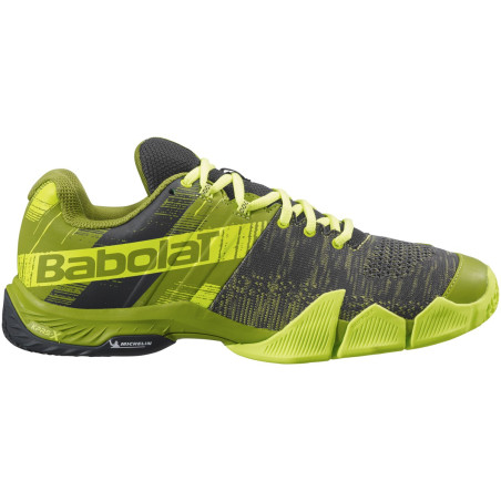 Chaussures Padel BABOLAT Homme MOVEA Jaune / Gris PE 2021